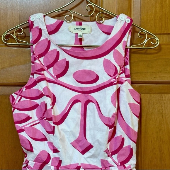 Anthropologie Porridge Pink and White Patterned Romper - Picture 4 of 12